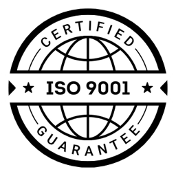 ISO 9001 certification badge